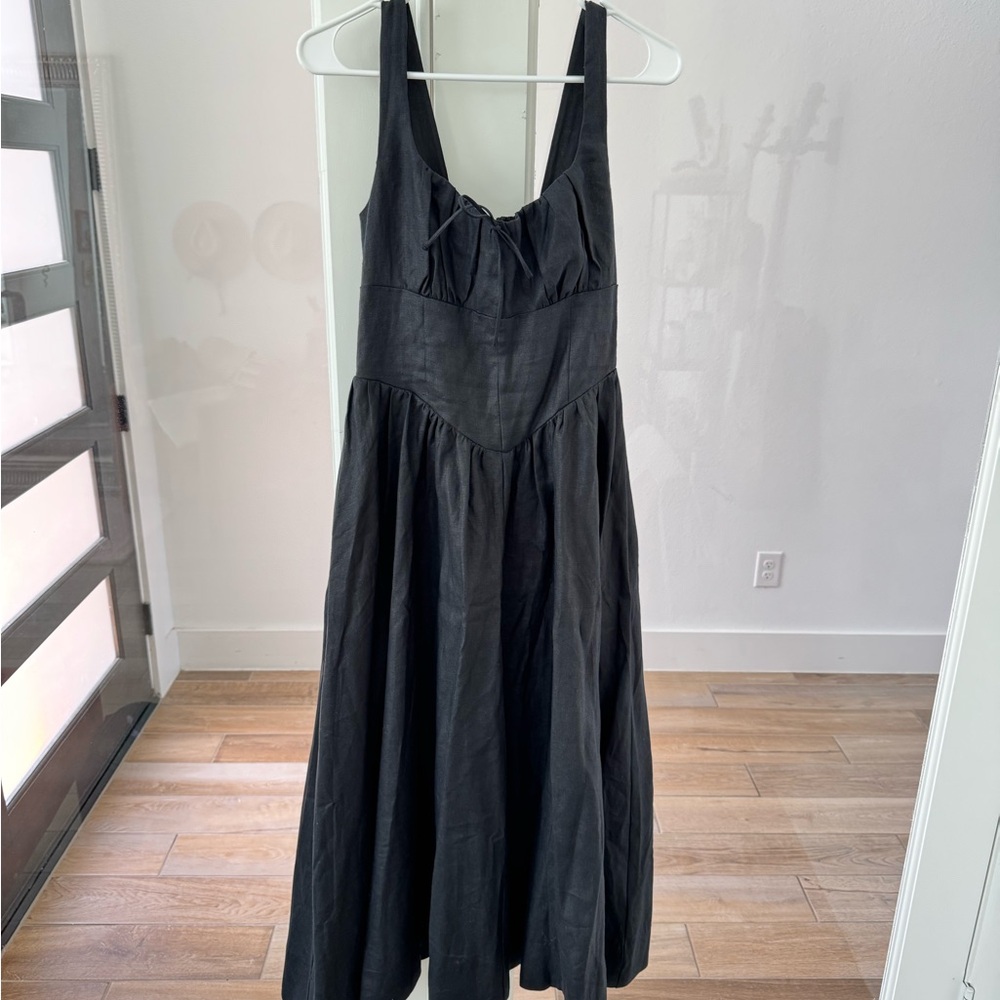 Reformation Black Balia Dress